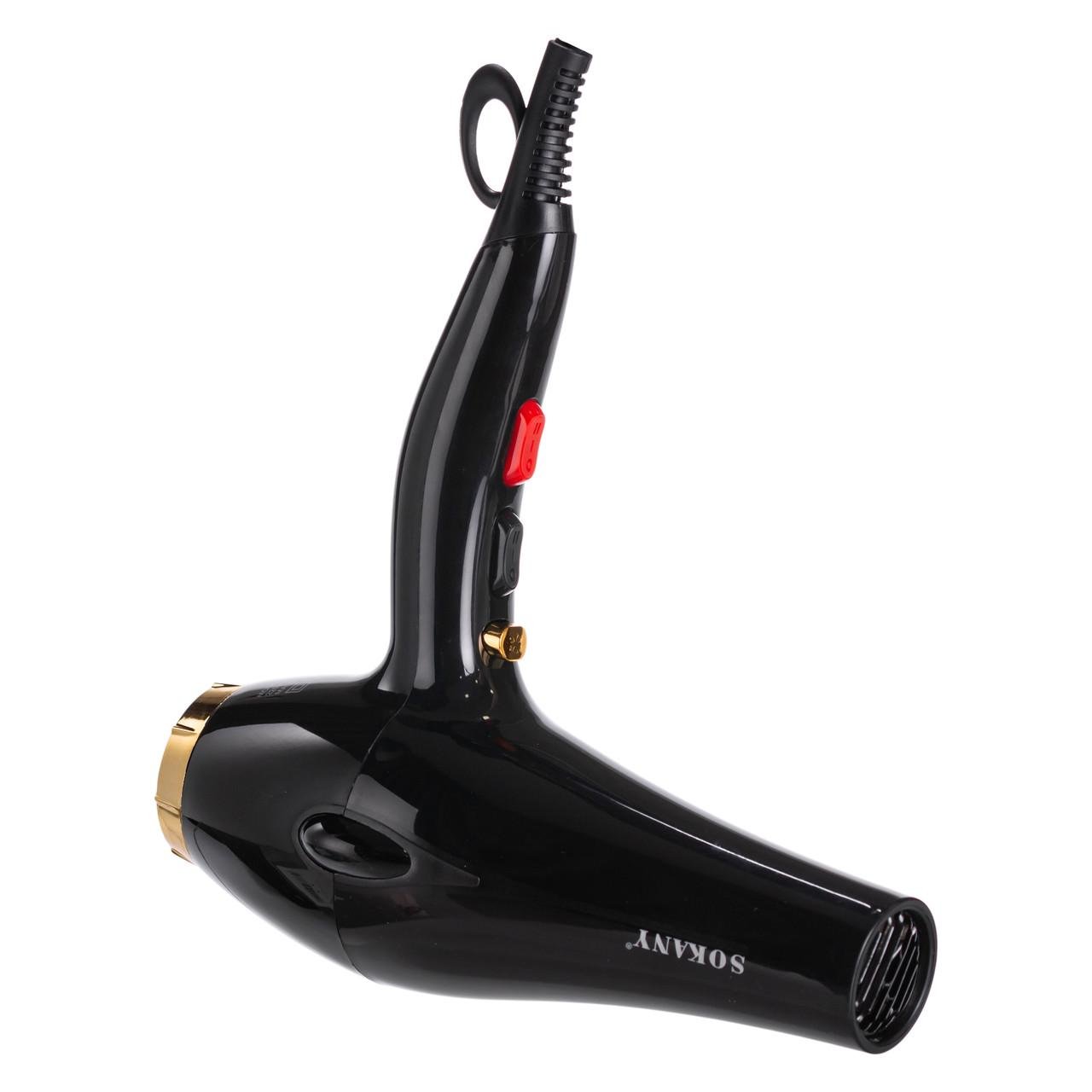 Фен для волос Sokany SK-2213 с диффузором и концентратором 2600 Вт (7412) - фото 6