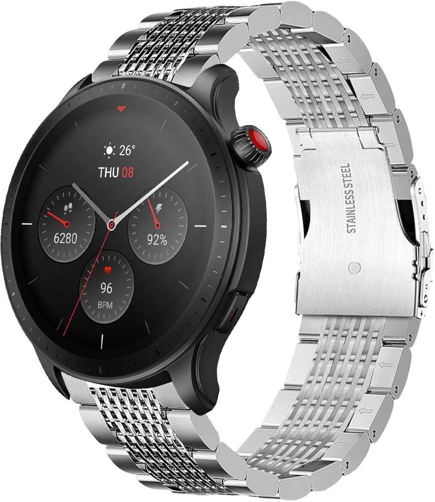 Ремешок металлический Gripix для Amazfit GTR 4 Silver (42064-59) Ремешок металлический Gripix для Amazfit GTR 4 Silver (42064-59)