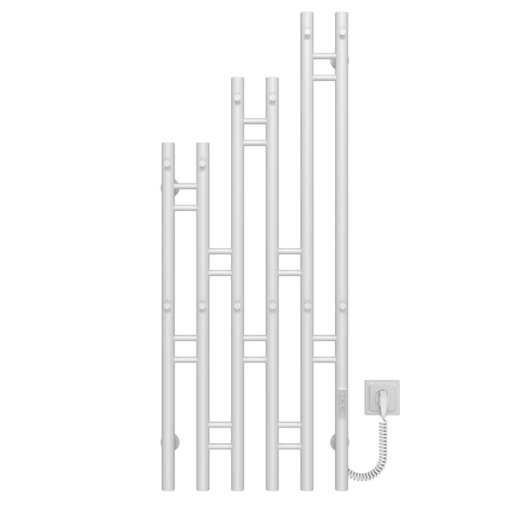 Полотенцесушитель электрический Deffi Adele П6 WD03 правое подключение нержавеющая сталь 400х1100 мм Белый (A.AD.110.40.6.EW1.R)