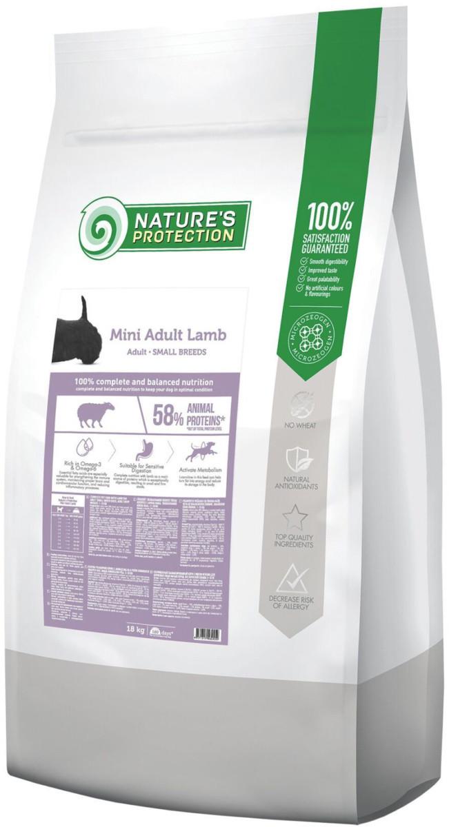 Корм сухой для собак Nature's Protection Mini Lamb Small breeds 18 кг (4771317462459)