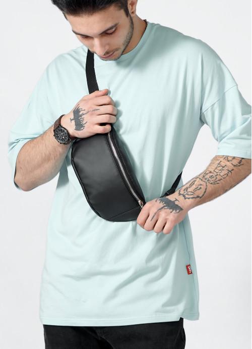 Сумка-бананка чоловіча Sambag водовідштовхуюча шкіряна Чорний (2618898488) - фото 5 Сумка-бананка чоловіча Sambag водовідштовхуюча шкіряна Чорний (2618898488) - фото 5