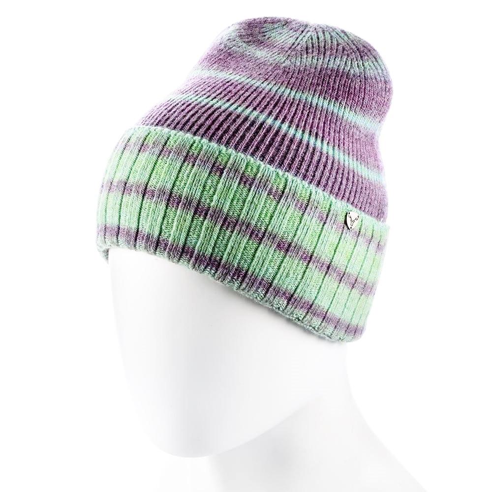 Шапка женская с флисом Atrics WH744 р. 56-59 Зеленый/Сиреневый (1663159347)