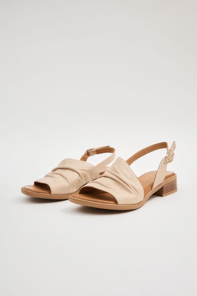 Босоніжки жіночі LONZA шкіряні р. 38 Бежевий (199964)