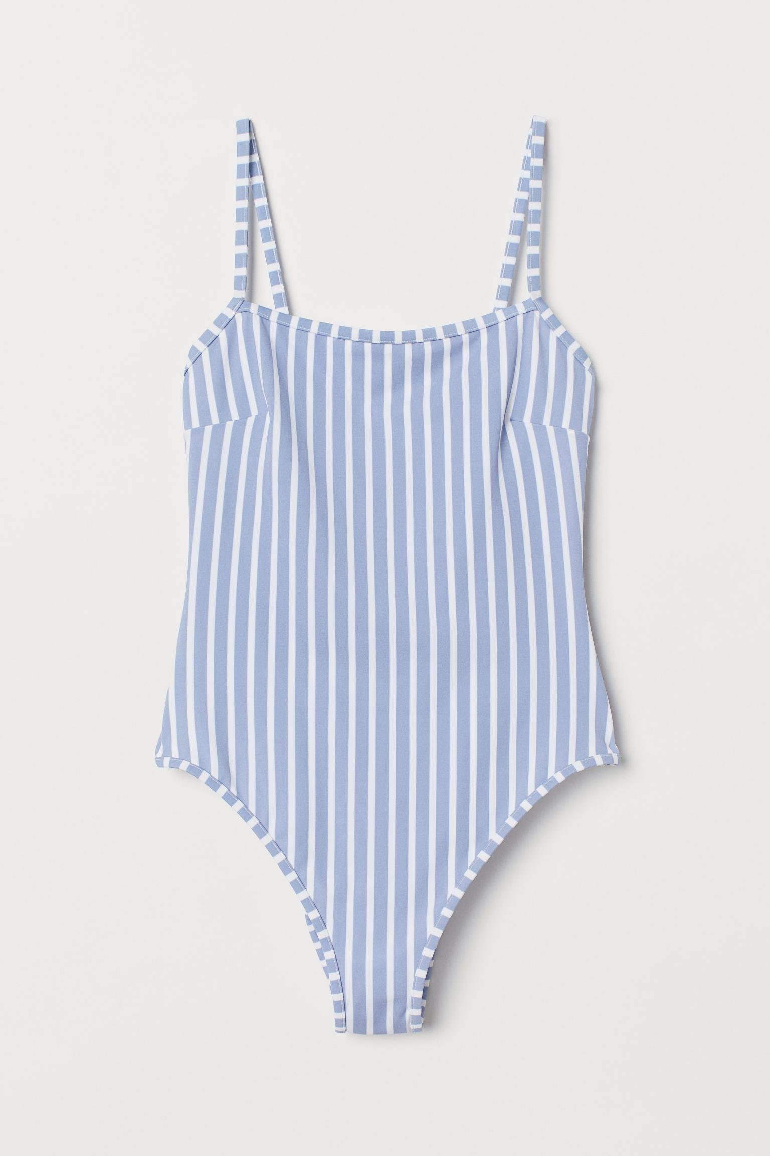 Купальник H&M Полоска р. 36 Голубой (11028444091)