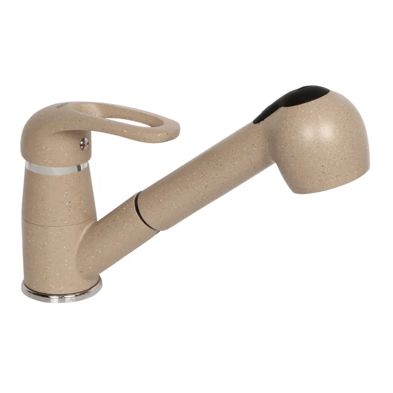 Смеситель для кухни Zerix Z6036-8 с выдвижным изливом (ZX0516)