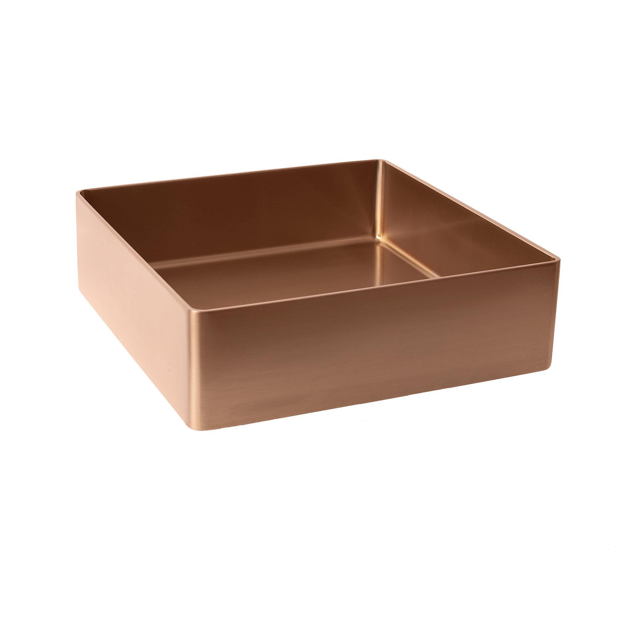 Умывальник Platinum Handmade PVD 400x400 мм Медный - фото 2 Умывальник Platinum Handmade PVD 400x400 мм Медный - фото 2