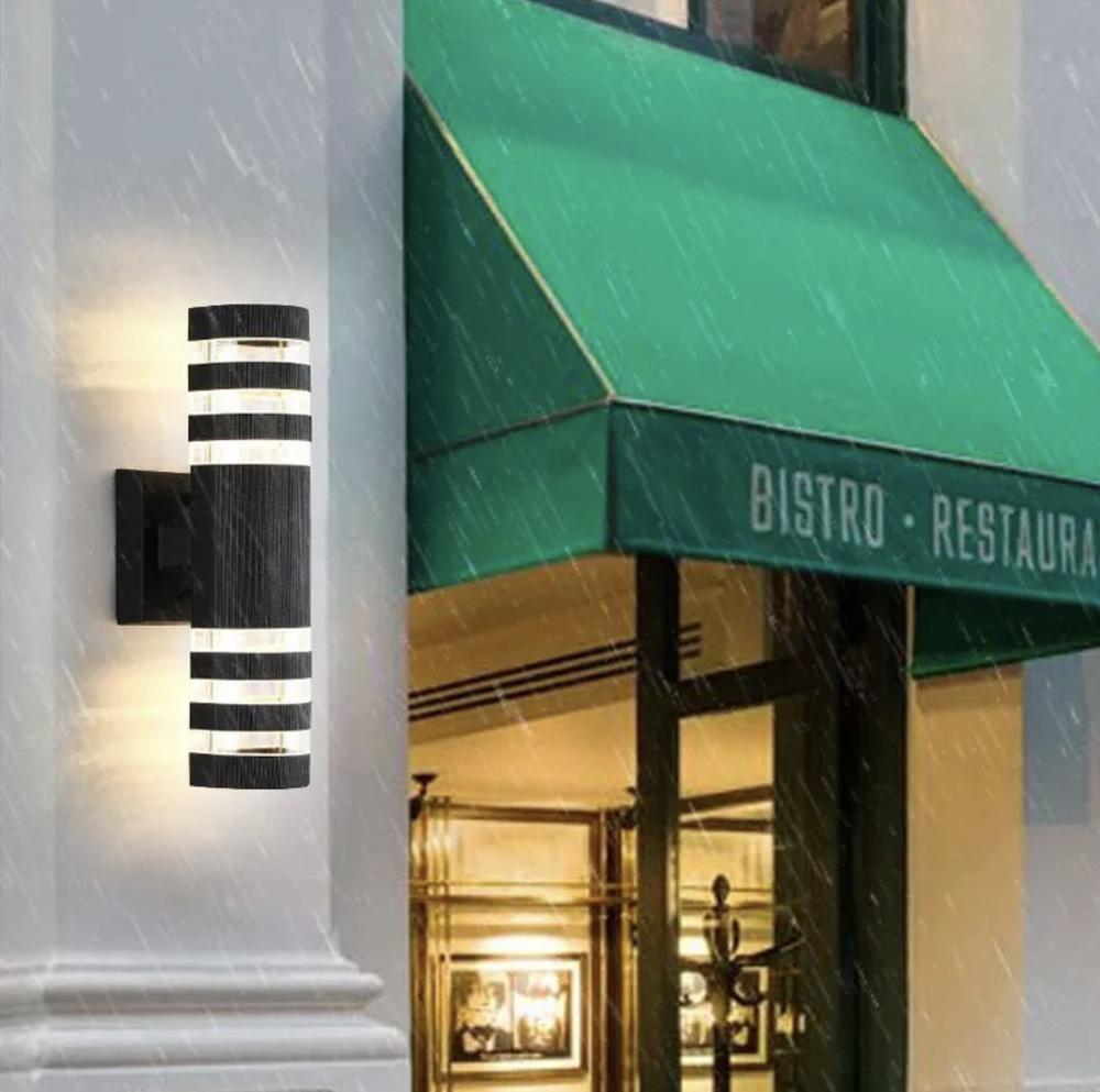 Светильник для улицы на 2 лампы Черный (8021-2W BK) - фото 2 Светильник для улицы на 2 лампы Черный (8021-2W BK) - фото 2