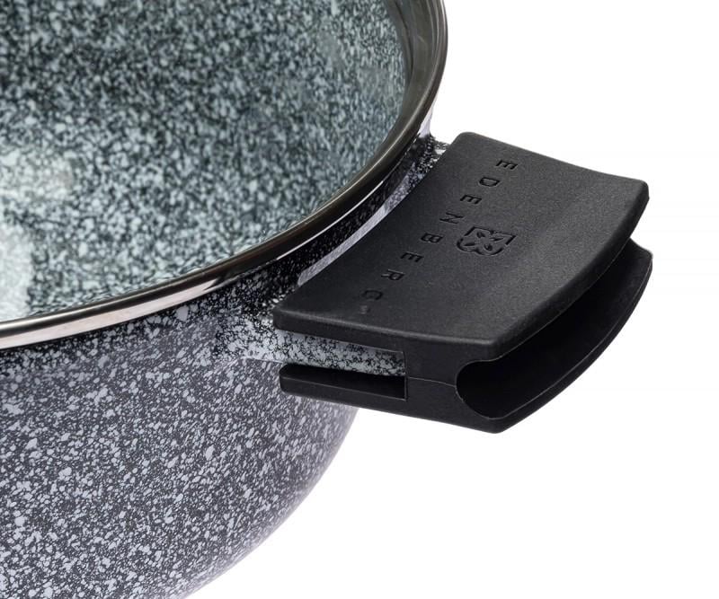 Кастрюля-казан Edenberg EB-3979 с гранитным покрытием и стеклянной крышкой 26 см 5,6 л (27923634) - фото 5