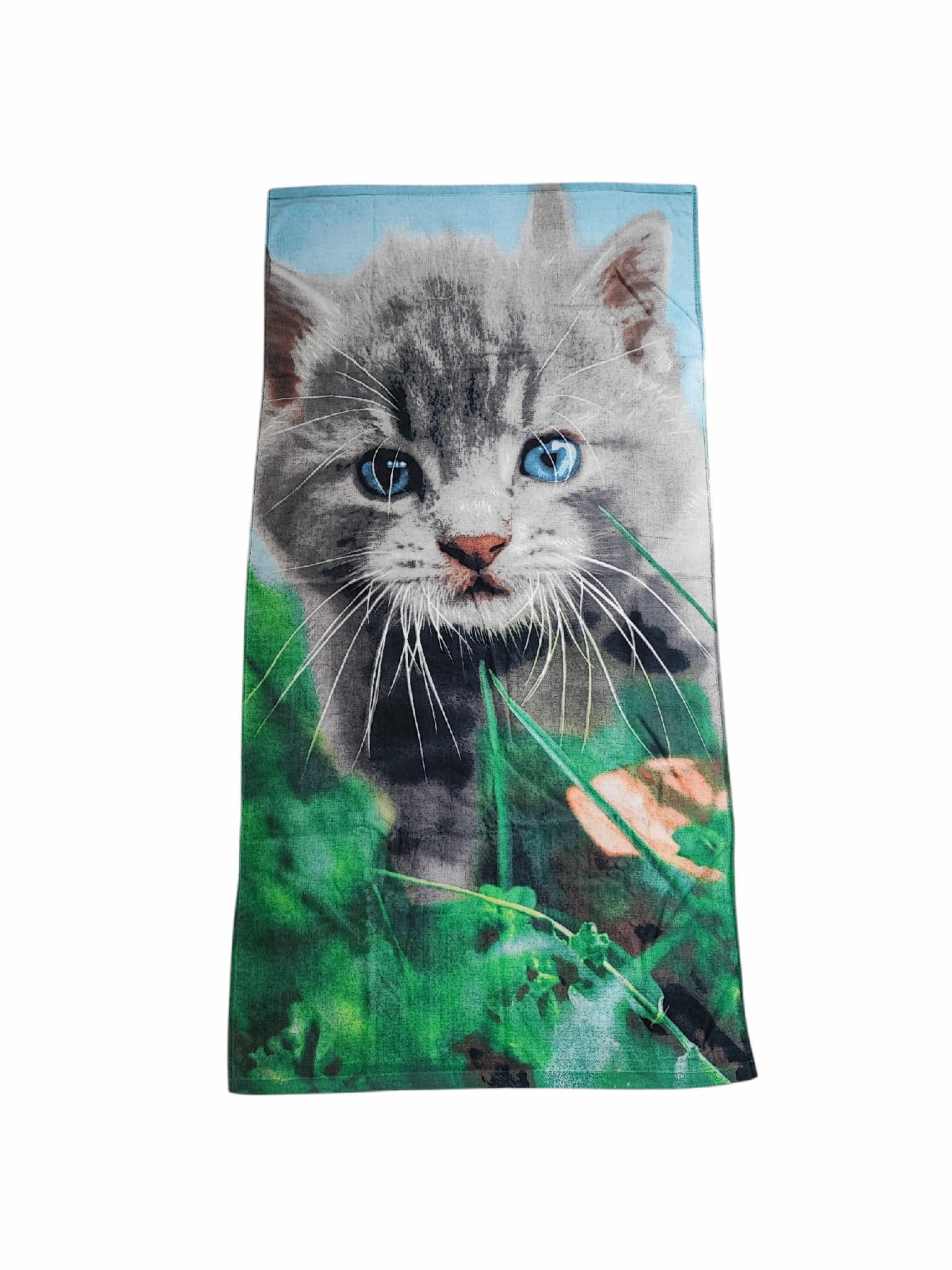 Рушник Catlover 70x140 см Різнокольоровий (0786)