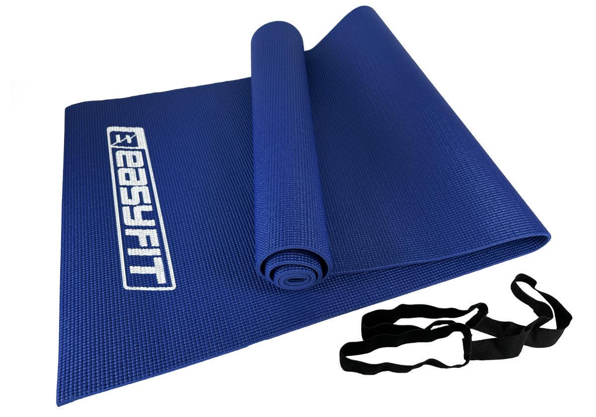 Коврик для йоги и фитнеса EasyFit ПВХ Синий (EF-1918-Bl)