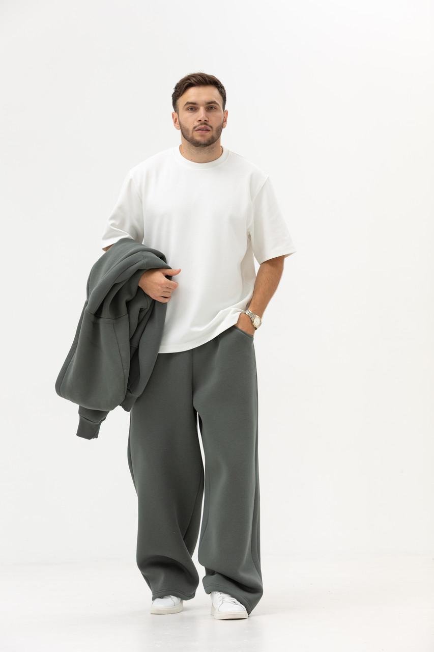 Спортивний костюм чоловічий Україна на флісі/кофта на замку M Оливковий (OBR-5291OL-M) - фото 3 Спортивний костюм чоловічий Україна на флісі/кофта на замку M Оливковий (OBR-5291OL-M) - фото 3