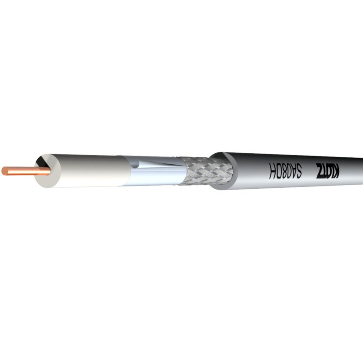 Кабель высокочастотный цифровой FRNC Klotz SA08DH 75 Ом D 6,8 мм 0,8/3,5-5,0 негорючий 1 м (000015775) - фото 5