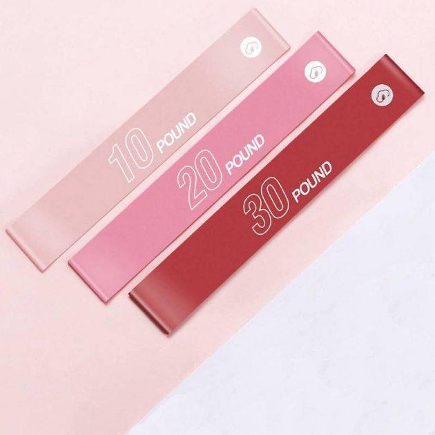 Набор эластичных резинок для фитнеса Yunmai Energy Elastic Ring YMRB-L600 Pink - фото 4