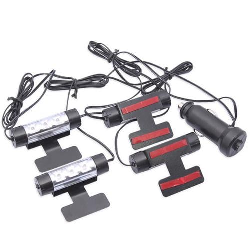 Подсветка салона автомобиля декоративная LED 4x3 м Синий (1894) Подсветка салона автомобиля декоративная LED 4x3 м Синий (1894)