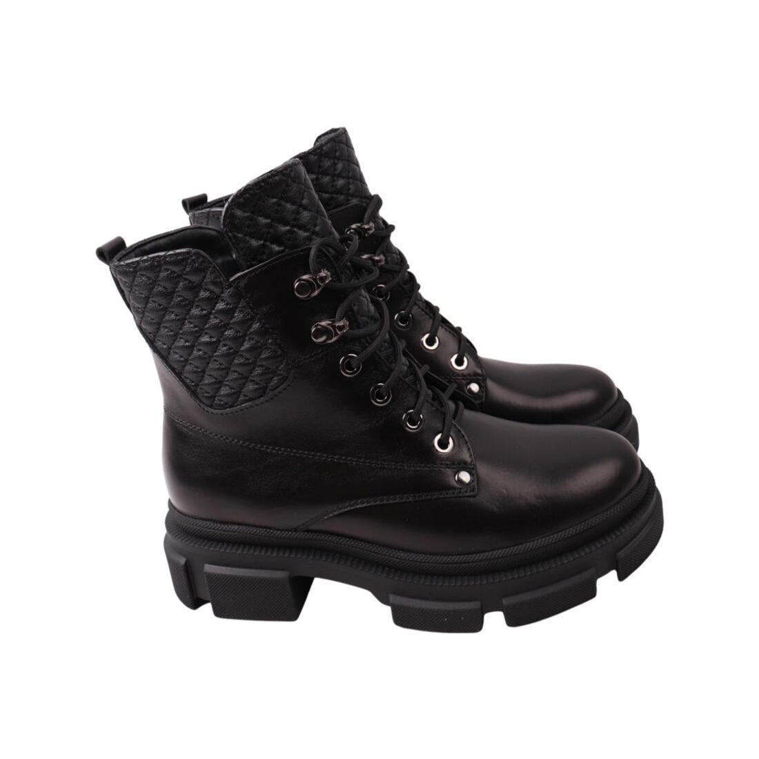 Ботинки женские R&Y из кожи р. 39 Черный (37-22ZHC)