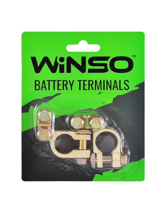 Клеммы аккумуляторные WINSO Battery Terminals цинк медное покрытие 2 шт. 146300 (111217)