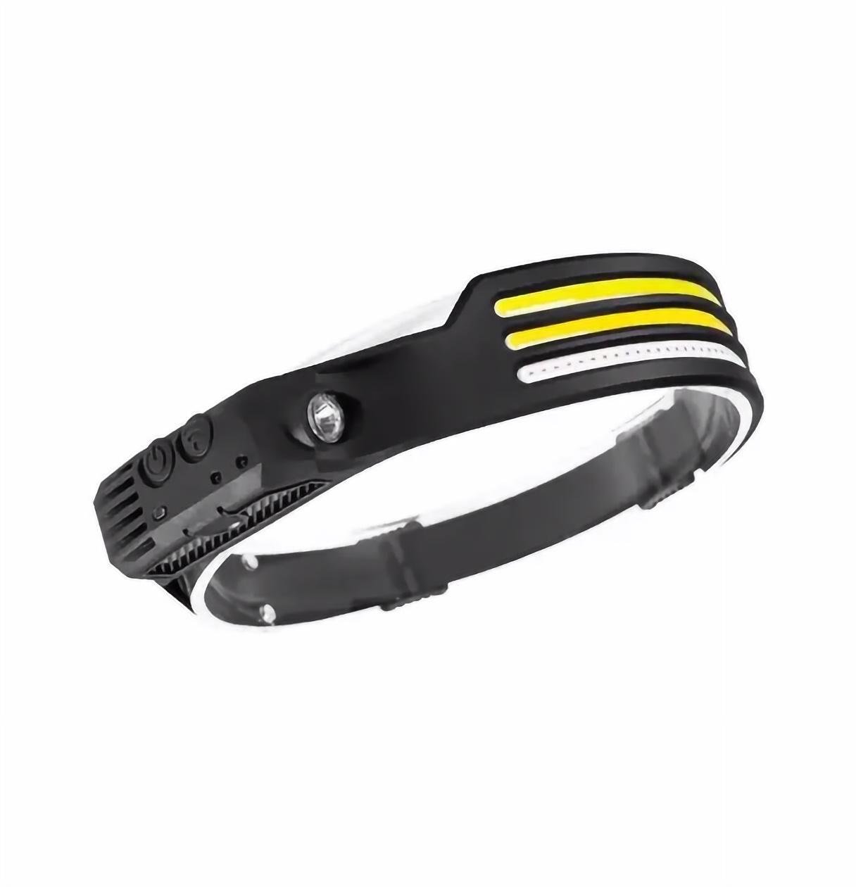 Налобный фонарь COBA CB-689-3 аккумуляторный с датчиком движения и красным светом