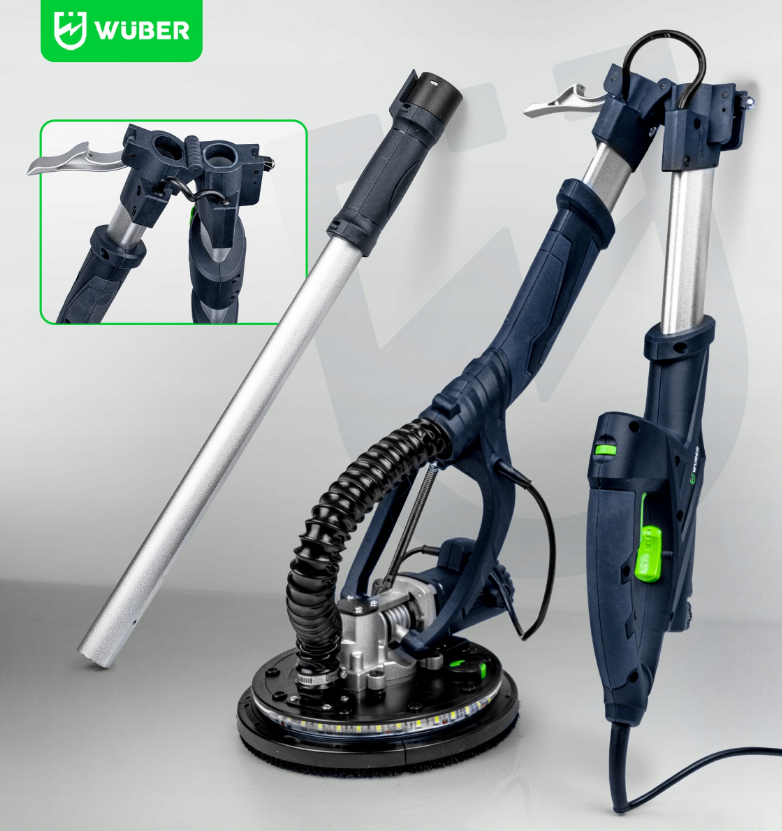 Шлифмашина для стен Wuber 1500 Вт 230 В (W2660012) - фото 9 Шлифмашина для стен Wuber 1500 Вт 230 В (W2660012) - фото 9