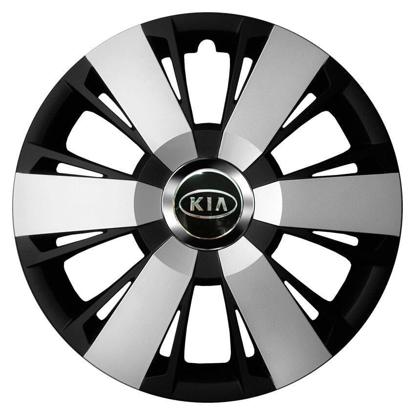 Комплект ковпаків JAWOPLAST Sportivo Duo R16 для KIA 4 шт. Silver/Black (28435120)