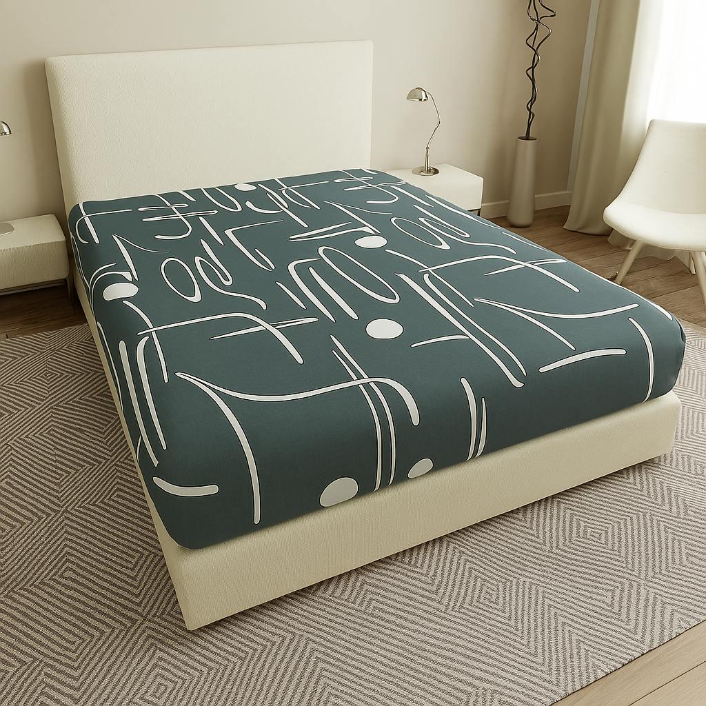 Простынь на резинке Инкогнито бязь 160х200 см (G-18-093/WP/x160)