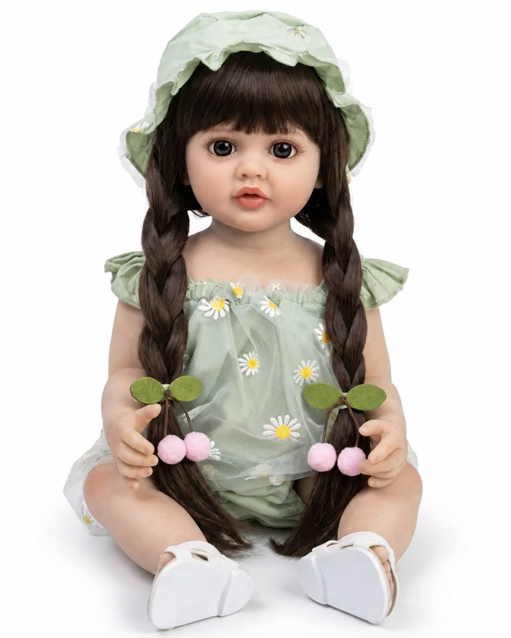 Кукла реалистичная Reborn Baby Doll полностью силиконовая 55 см (К0100220)