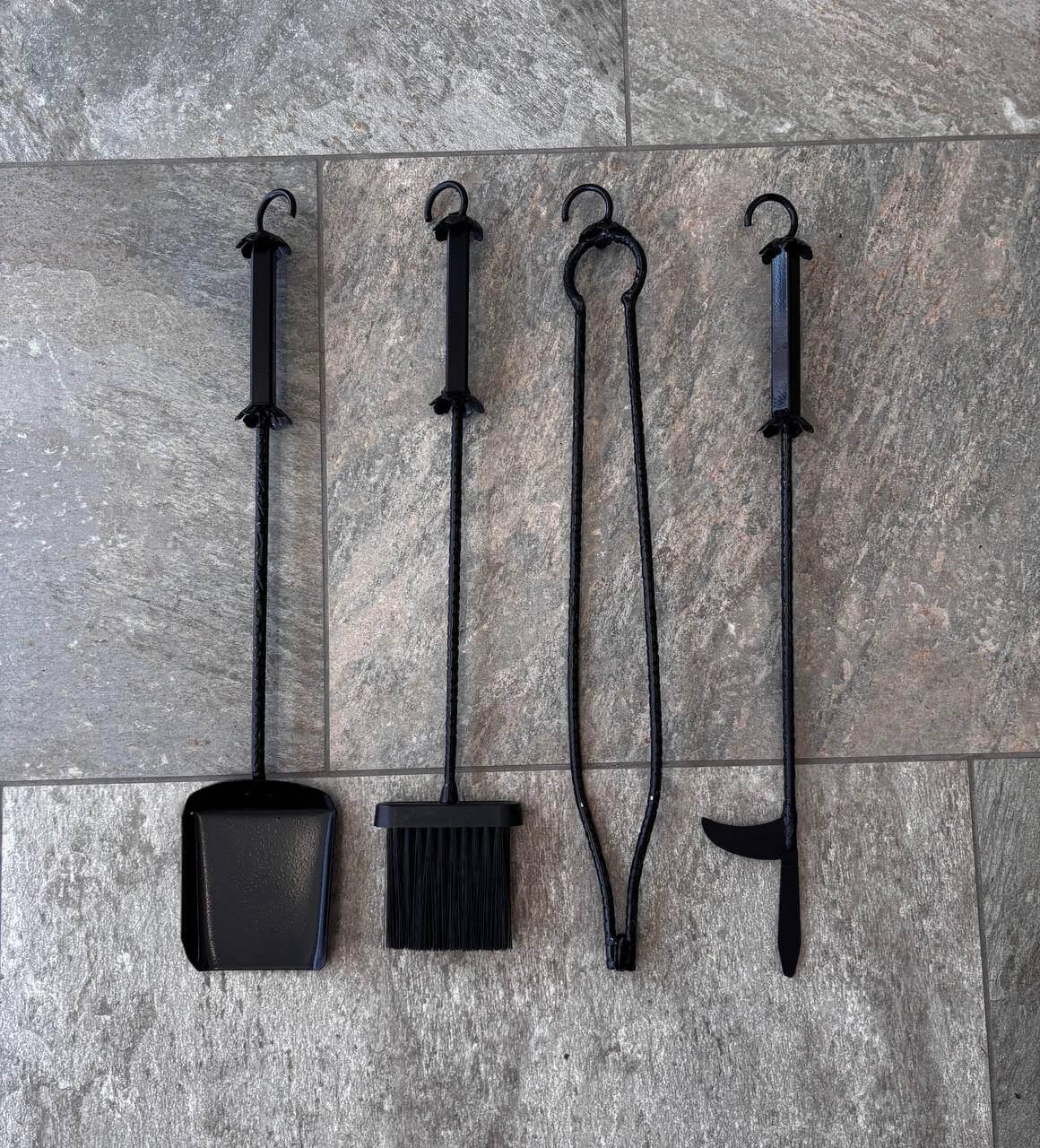 Набір для каміну кований Чорний (28165028) - фото 3 Набір для каміну кований Чорний (28165028) - фото 3