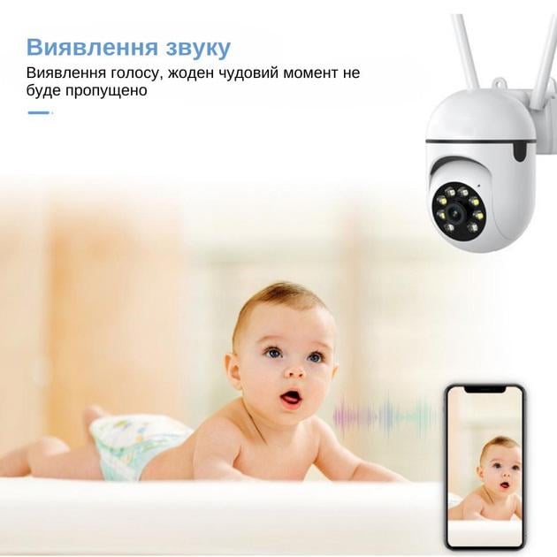 Камера видеонаблюдения уличная IP Wi-Fi 8 МП с датчиком движения (20314267) - фото 5 Камера видеонаблюдения уличная IP Wi-Fi 8 МП с датчиком движения (20314267) - фото 5