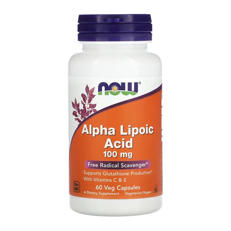 Альфа-липоевая кислота NOW Alpha Lipoic Acid 100 мг 60 капс. (06479-01) Альфа-липоевая кислота NOW Alpha Lipoic Acid 100 мг 60 капс. (06479-01)