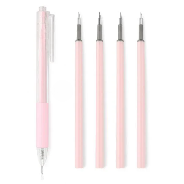 Макетный нож ручка для творчества и скрапбукинга 14 см Розовый (31209240)