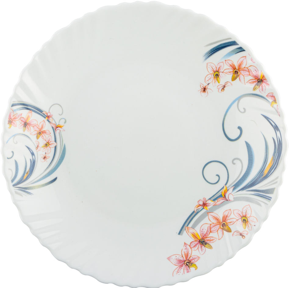 Тарелка обеденная Wave Vittora V-220FM Цветочные вензеля 220 мм