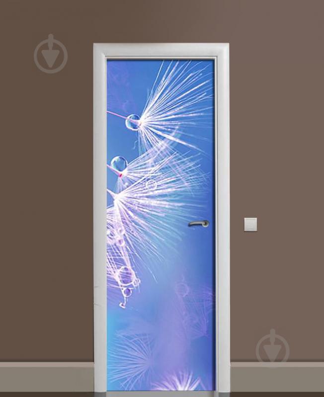 Наклейка на дверь Zatarga «Нежные пушинки» 650х2000 мм виниловая 3Д наклейка декор самоклеящаяся Наклейка на дверь Zatarga «Нежные пушинки» 650х2000 мм виниловая 3Д наклейка декор самоклеящаяся