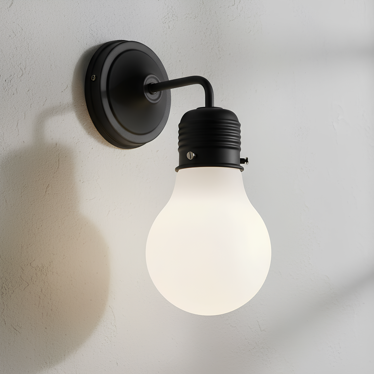 Бра Sirius с металлическим каркасом в стиле лофт под одну лампу Е27 Черный (HN5052)