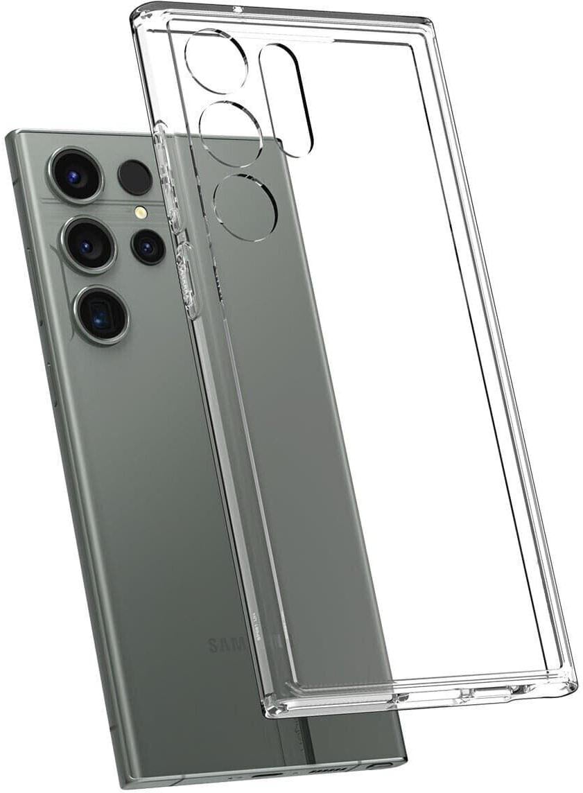 Чохол прозорий Spigen Ultra Hybrid для Samsung Galaxy S23 Ultra (6.8") Crystal ACS05646