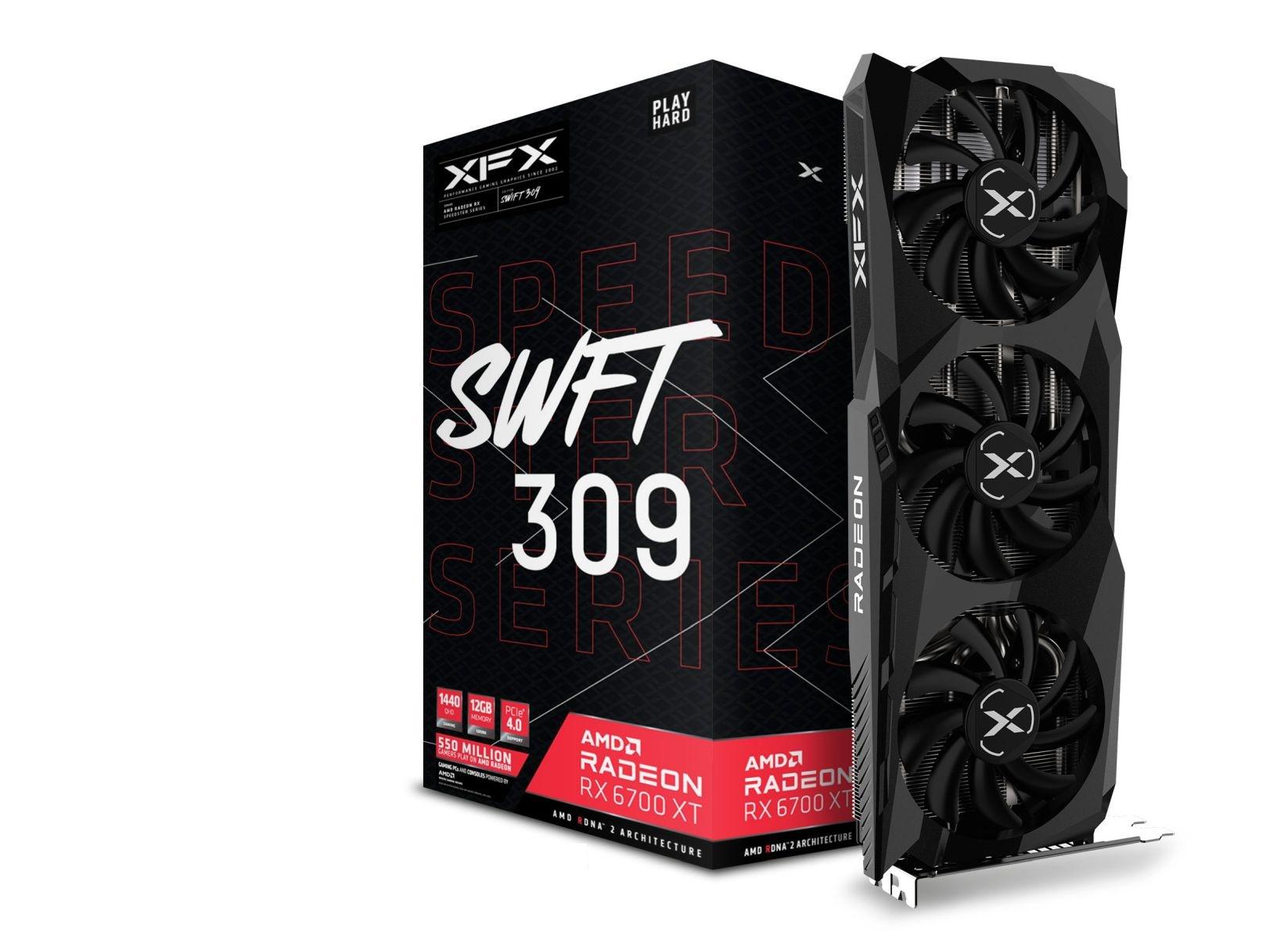 Відеокарта XFX Radeon RX 6700 XT SPEEDSTER SWFT 309 Core Gaming (23380054)