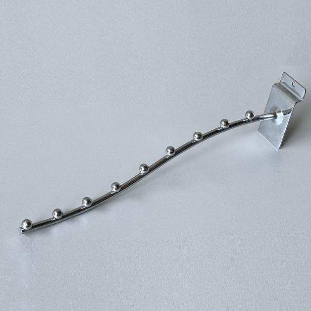 Флейта торговая изогнутая кронштейн длина 30 см шарики 9 шт (100-16)