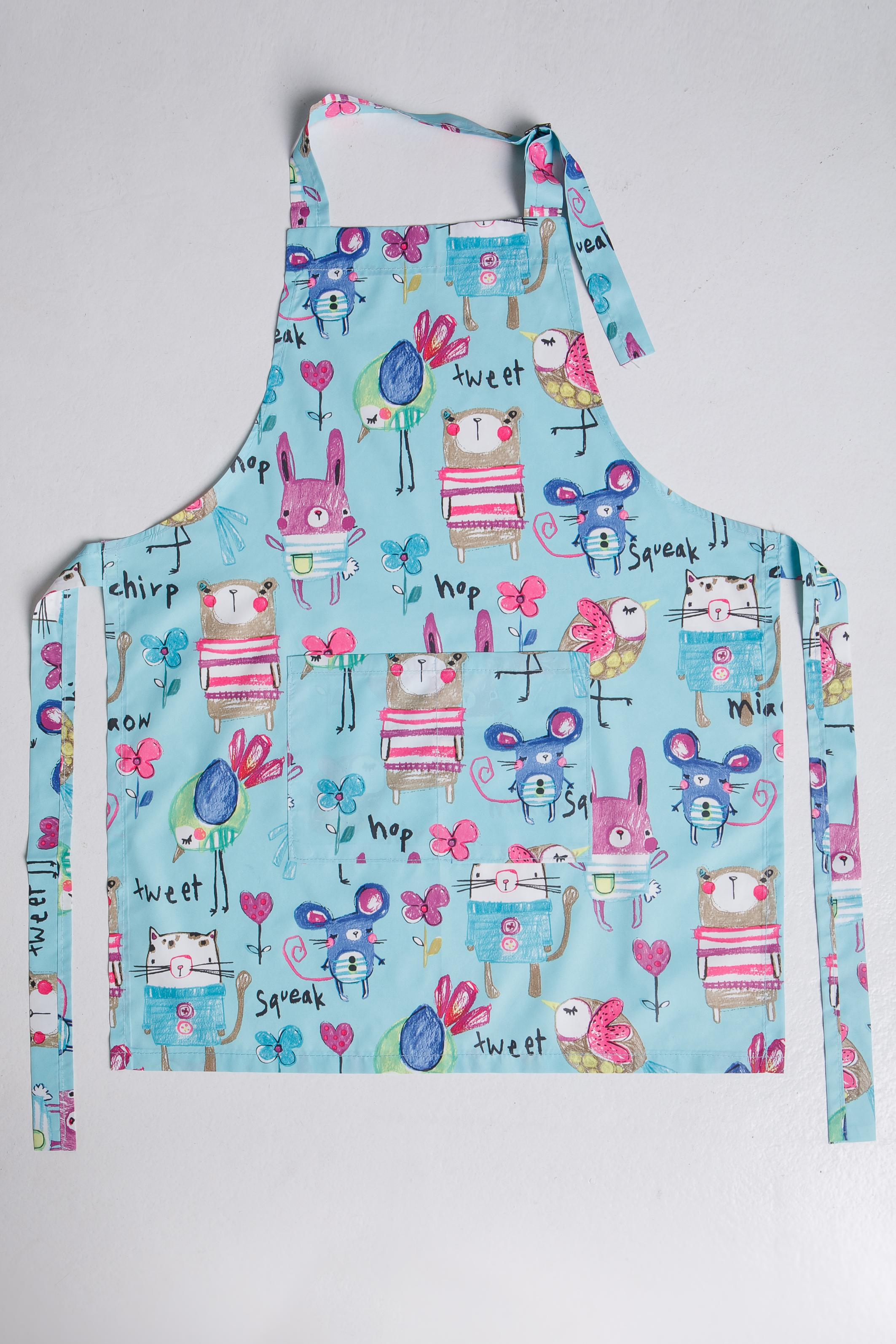 Фартук для творчества детский Fara р. универсальный Голубой - фото 6