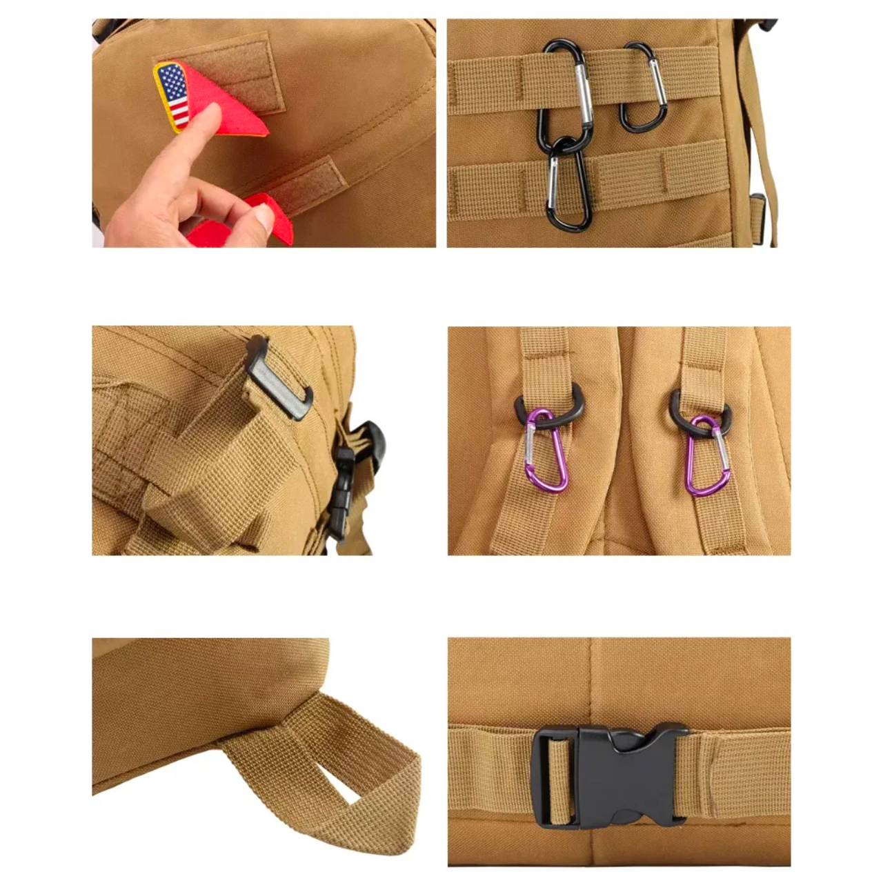 Рюкзак военный 45 л Coyote (00044) - фото 5 Рюкзак военный 45 л Coyote (00044) - фото 5