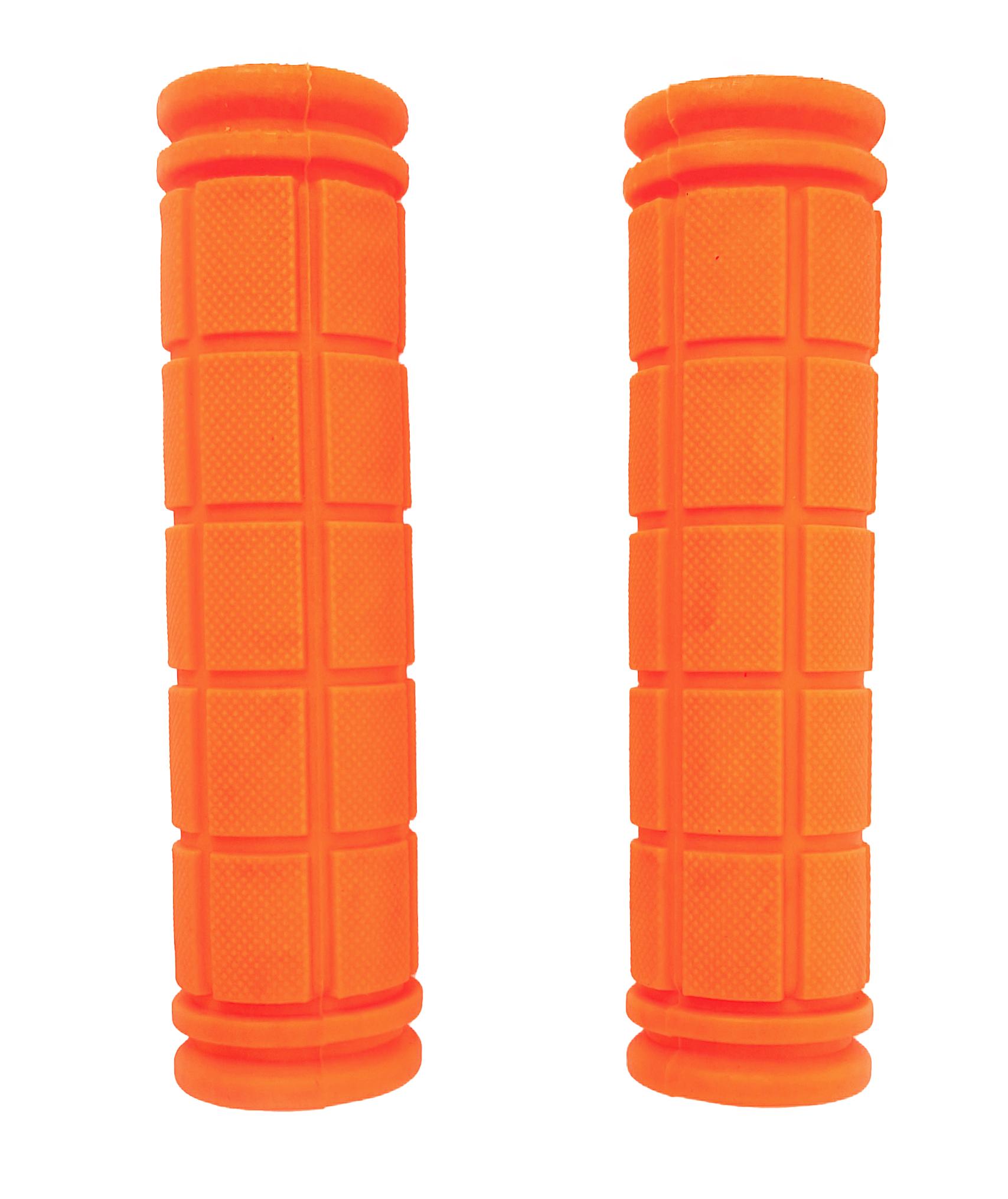 Грипсы силиконовые с рифлением прямые 120 мм Оранжевый (G0000958)