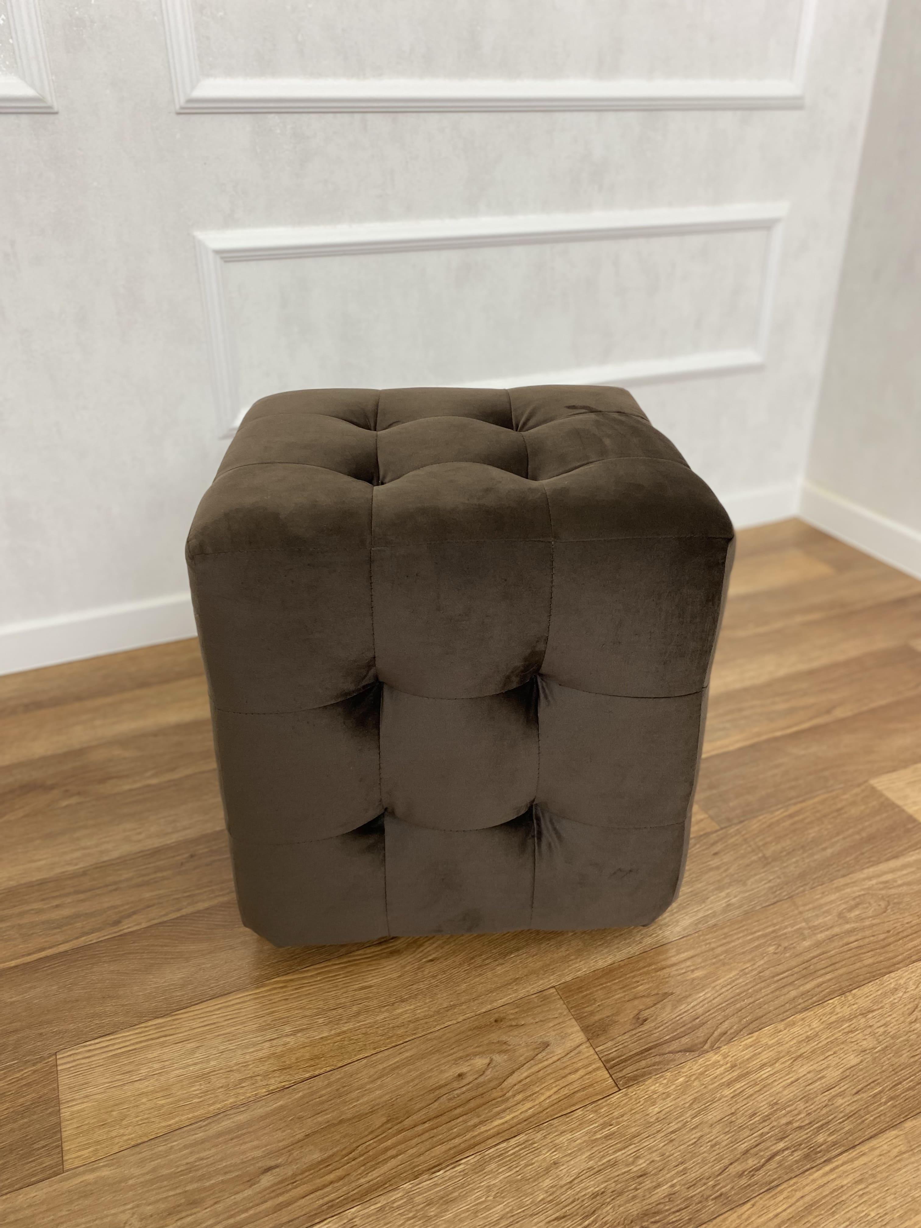 Пуф-банкетка Square м'який квадратний 45 см Коричневий - фото 1 Пуф-банкетка Square м'який квадратний 45 см Коричневий - фото 1