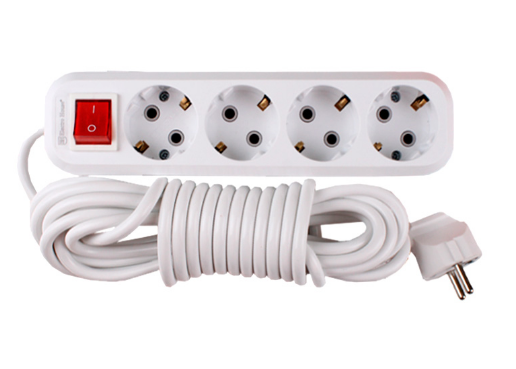 Подовжувач електричний Electro House 16А на 4 гнізда 5 м із заземленням з кнопкою (1889510264) - фото 2 Подовжувач електричний Electro House 16А на 4 гнізда 5 м із заземленням з кнопкою (1889510264) - фото 2