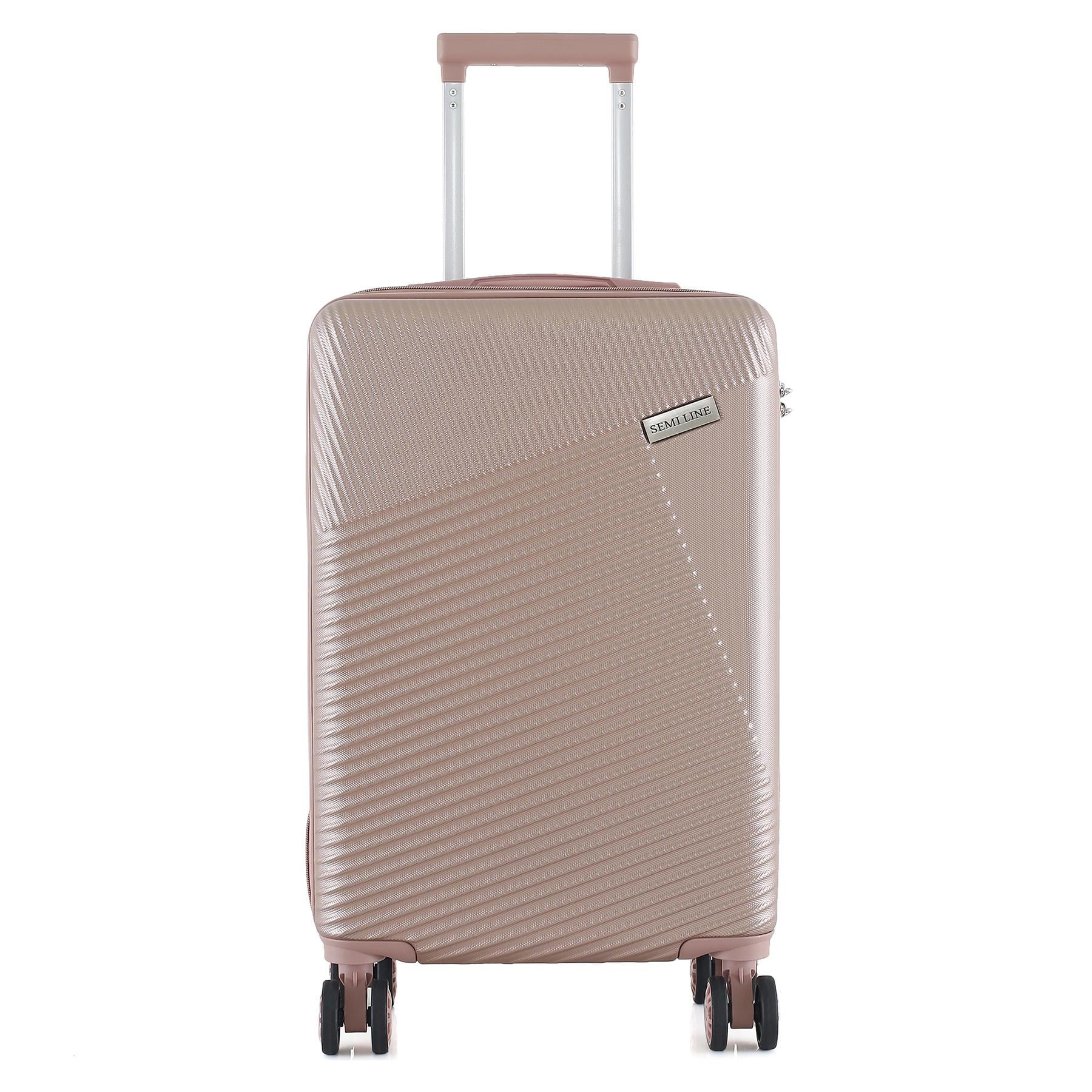 Чемодан маленький SEMI LINE T5758-2 ABS-пластик 20 дюймов 40 л Rose Чемодан маленький SEMI LINE T5758-2 ABS-пластик 20 дюймов 40 л Rose