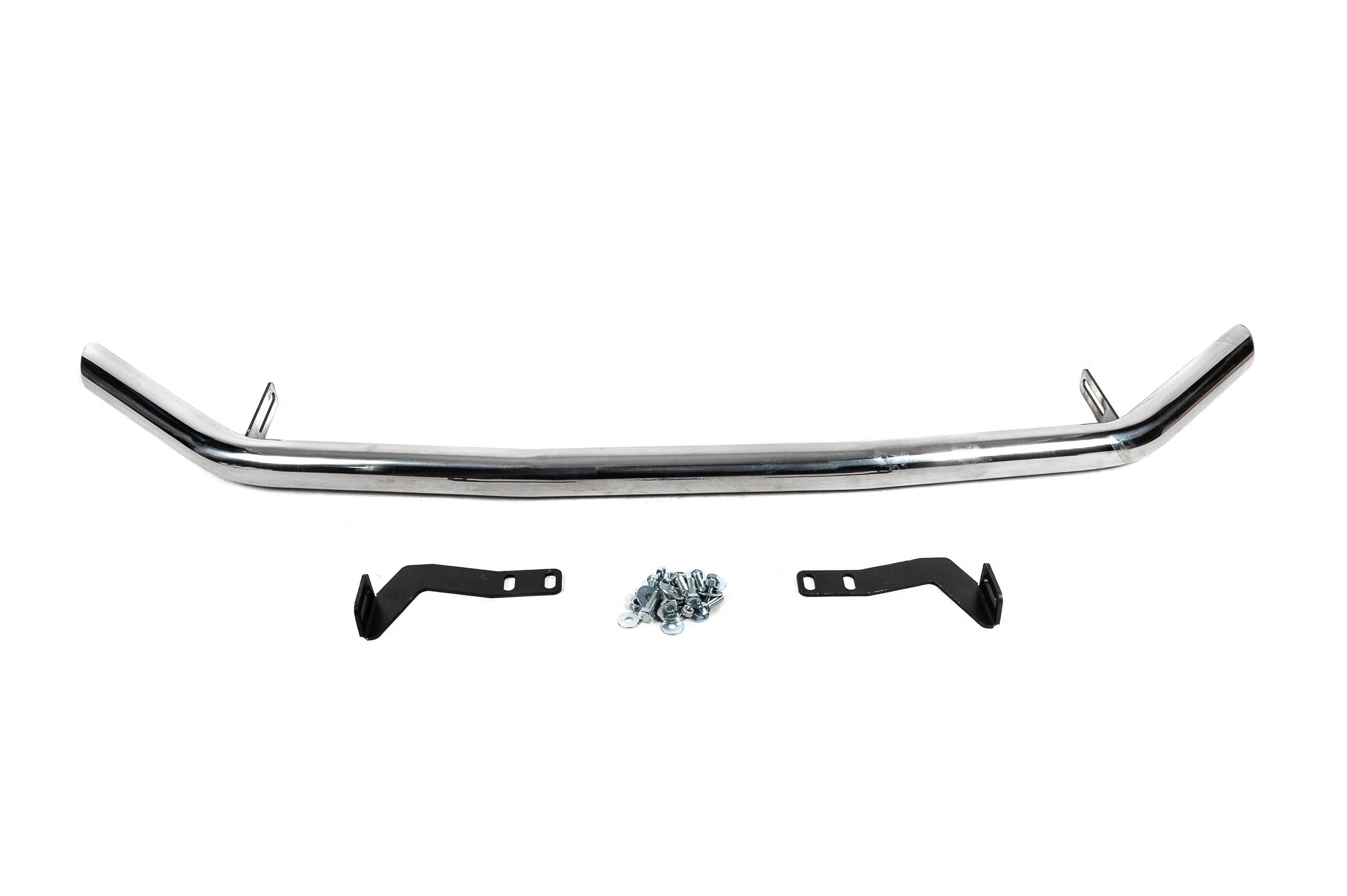 Передняя защита ST008 2017-2021 CAN для Nissan Qashqai 2014-2021 гг. нержавеющая сталь Хром (151259)