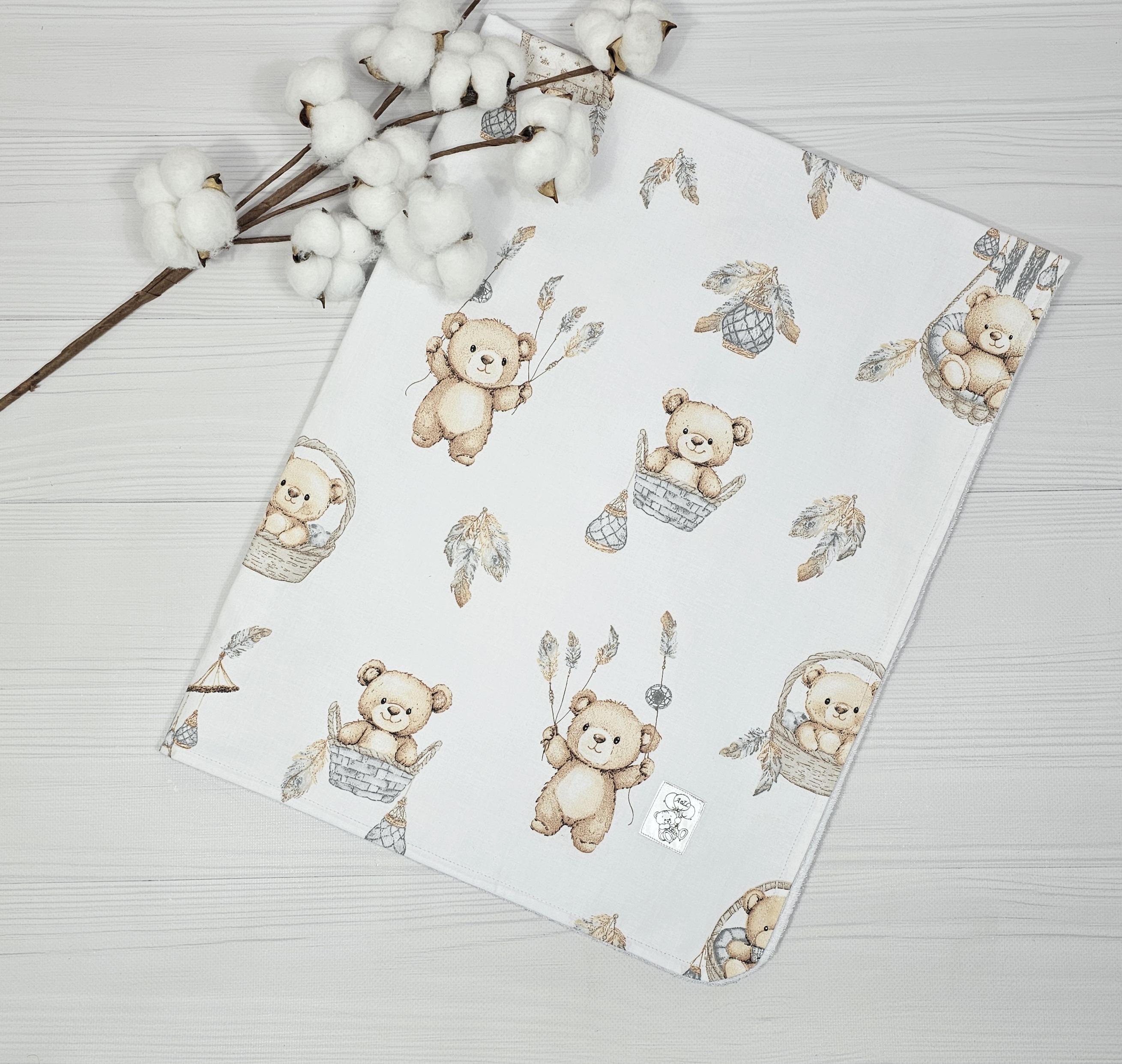 Пелюшка дитяча a.l.babybox Ведмедикова казка багаторазова непромокаюча 80x100 см (30810132)