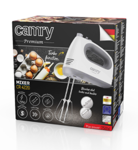 Міксер ручний Camry CR 4220W - фото 3
