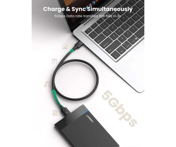 Кабель Data UGREEN US130 3,0A USB 3,0 2 м Black - фото 2