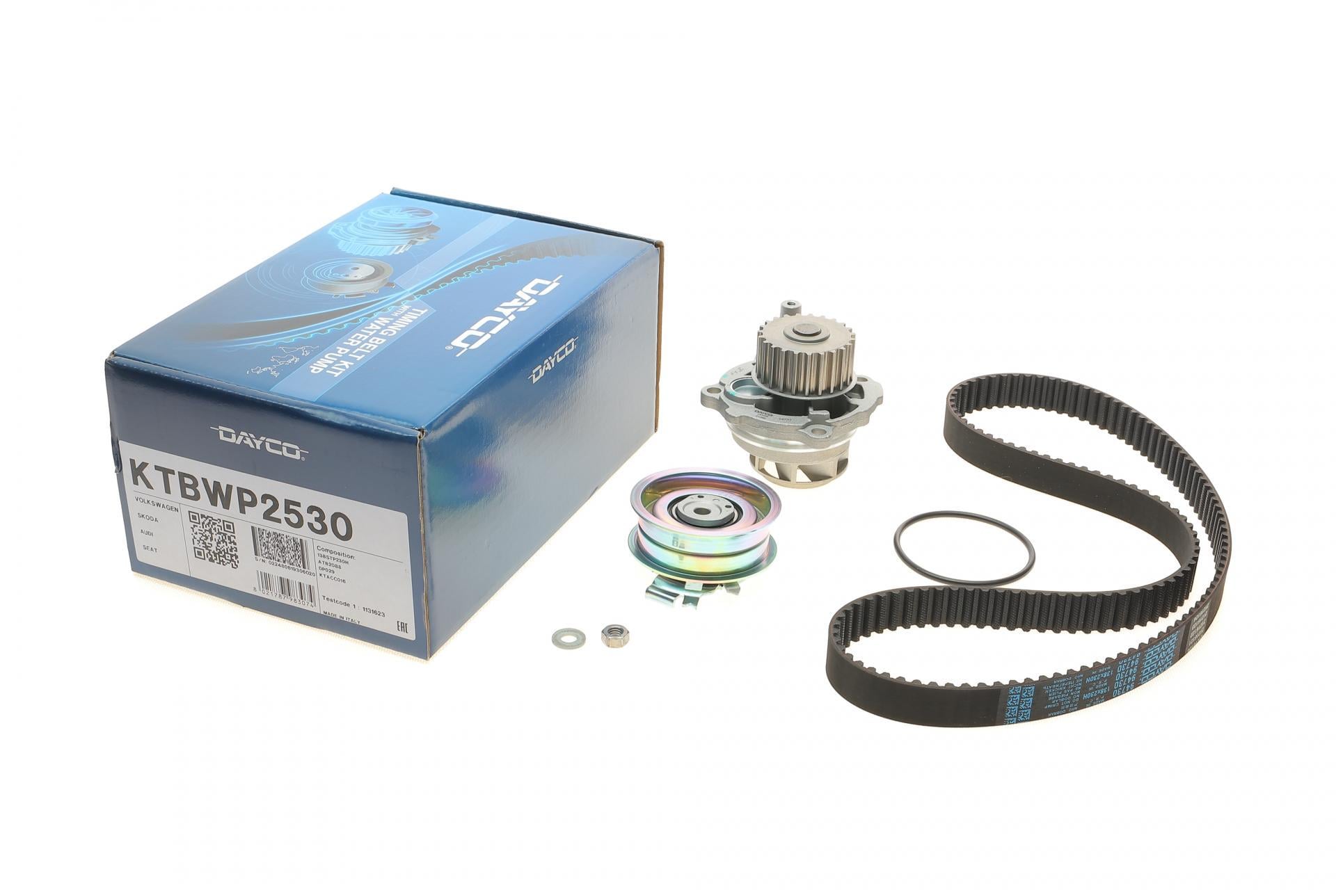 Комплект ГРМ DAYCO и насос Audi A3/A4/Skoda Octavia/VW Caddy III/Golf IV/V/Passat/Touran 1.6 95- 23x138z KTBWP2530