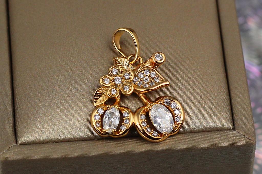 Кулон Xuping Jewelry Плоды айвы 1,8 см Золотистый