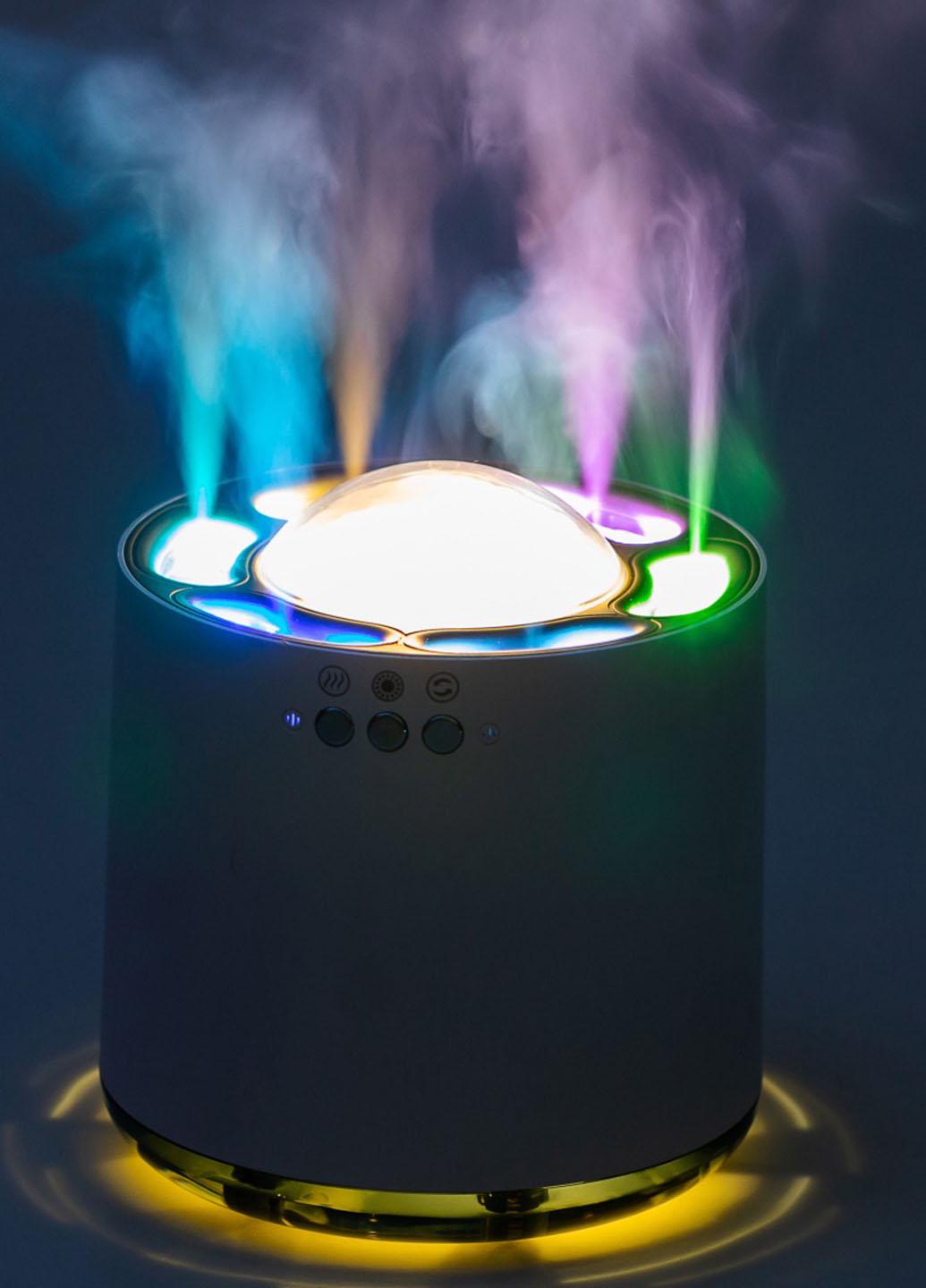 Зволожувач повітря ультразвуковий з RGB-підсвічуванням Pickup Dynamic Humidifier з синхронізацією та музикою 800 мл Білий (6262L) - фото 3