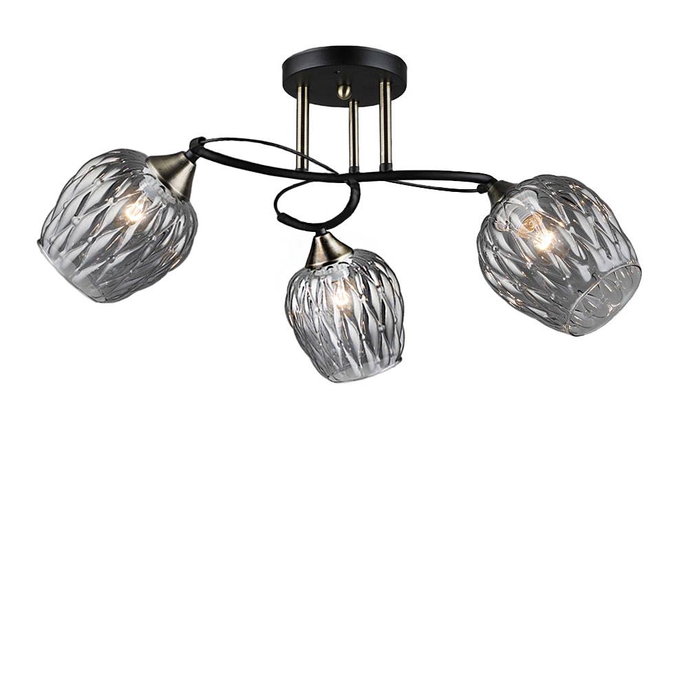 Люстра потолочная Light House SRS-19044/3 Черный с бронзой (72366)