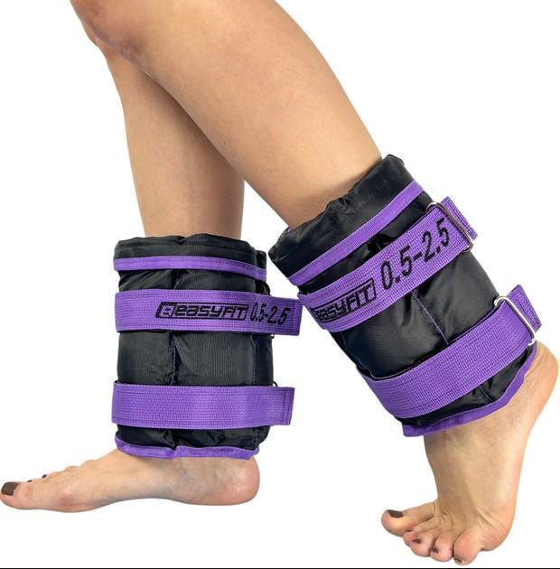 Утяжелители EasyFit наборые для ног и рук 0,5-2,5 кг Черный/Фиолетовый (EF-WHT-0,5-2,5-V) Утяжелители EasyFit наборые для ног и рук 0,5-2,5 кг Черный/Фиолетовый (EF-WHT-0,5-2,5-V)
